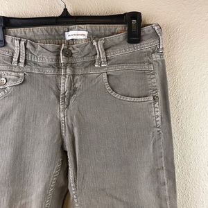 Anthropologie Sage Green Vintage Slim Jeans Pants